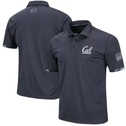 Men's Colosseum Charcoal Cal Bears OHT Military Appreciation Digital Camo Polo