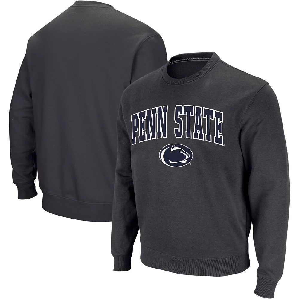 Men's Colosseum Charcoal Penn State Nittany Lions Arch & Logo Crew Neck Sweatshirt 1 Men's Colosseum Charcoal Penn State Nittany Lions Arch & Logo Crew Neck Sweatshirt