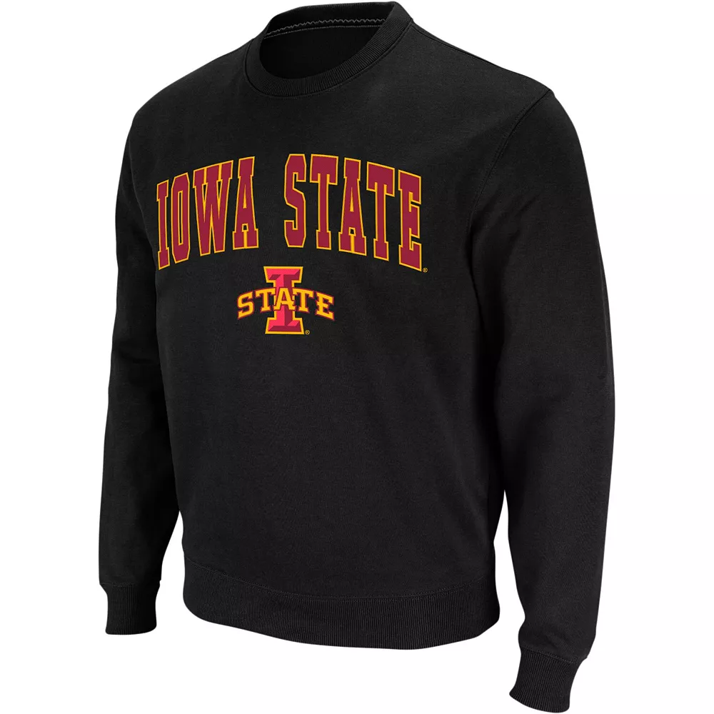 Men's Colosseum Black Iowa State Cyclones Arch & Logo Crew Neck Sweatshirt 3 Men's Colosseum Black Iowa State Cyclones Arch & Logo Crew Neck Sweatshirt - Image 3