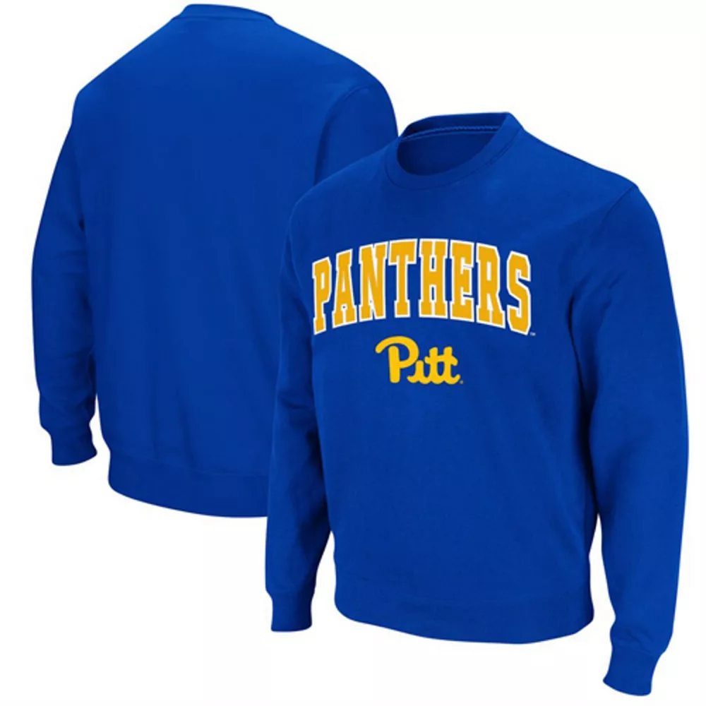 Men's Colosseum Royal Pitt Panthers Arch & Logo Sweatshirt 2 Men's Colosseum Royal Pitt Panthers Arch & Logo Sweatshirt - Image 2