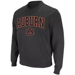 Men's Colosseum Charcoal Auburn Tigers Arch & Logo Crew Neck Sweatshirt -Colosseum shop 4001822 ALT2
