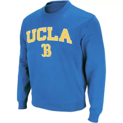 Men's Colosseum Blue UCLA Bruins Arch & Logo Crew Neck Sweatshirt -Colosseum shop 4002971 ALT2