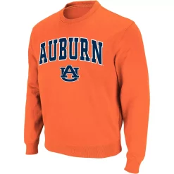 Men's Colosseum Orange Auburn Tigers Arch & Logo Crew Neck Sweatshirt -Colosseum shop 4003019 ALT2