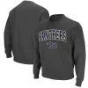 Men's Colosseum Charcoal Pitt Panthers Arch & Logo Sweatshirt