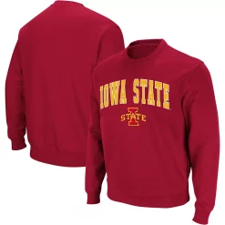Men's Colosseum Cardinal Iowa State Cyclones Arch & Logo Crew Neck Sweatshirt -Colosseum shop 4003884 ALT