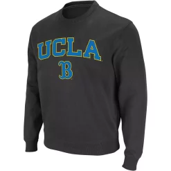 Men's Colosseum Charcoal UCLA Bruins Arch & Logo Crew Neck Sweatshirt -Colosseum shop 4004568 ALT2