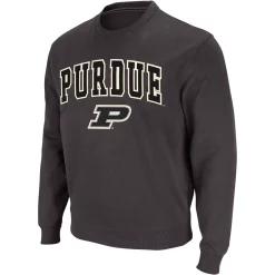 Men's Colosseum Charcoal Purdue Boilermakers Arch & Logo Crew Neck Sweatshirt -Colosseum shop 4004825 ALT2