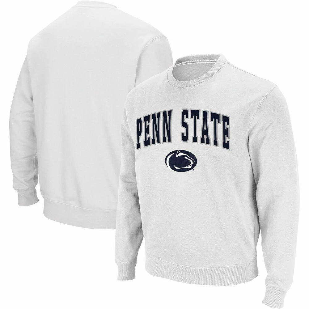 Men's Colosseum White Penn State Nittany Lions Arch & Logo Crew Neck Sweatshirt 1 Men's Colosseum White Penn State Nittany Lions Arch & Logo Crew Neck Sweatshirt