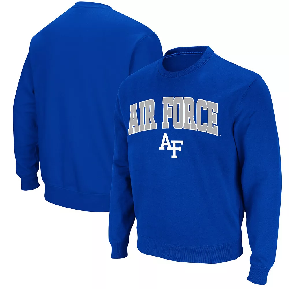 Men's Colosseum Royal Air Force Falcons Arch & Logo Sweatshirt 2 Men's Colosseum Royal Air Force Falcons Arch & Logo Sweatshirt - Image 2