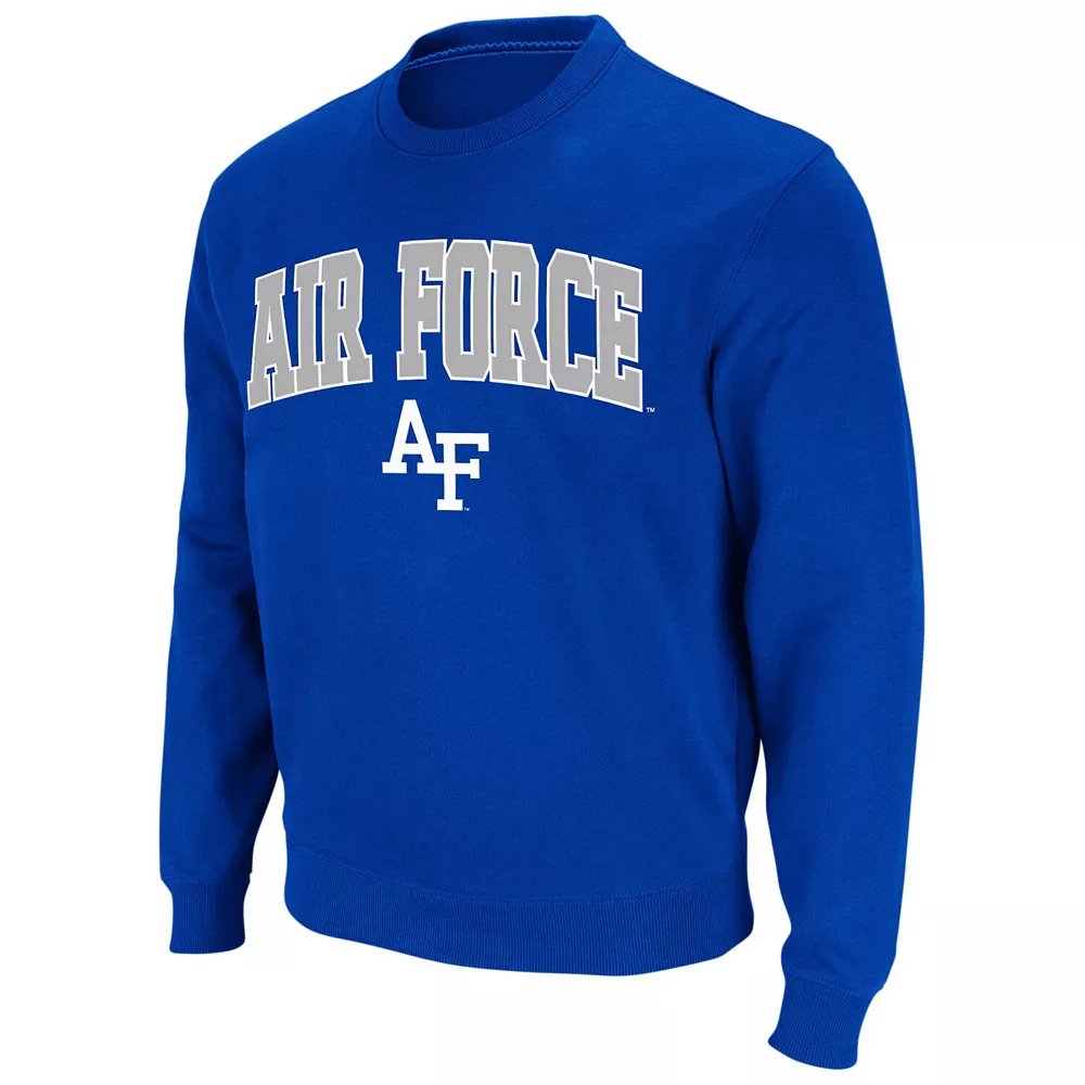 Men's Colosseum Royal Air Force Falcons Arch & Logo Sweatshirt 3 Men's Colosseum Royal Air Force Falcons Arch & Logo Sweatshirt - Image 3