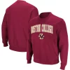 Men's Colosseum Maroon Boston College Eagles Arch & Logo Crew Neck Sweatshirt
