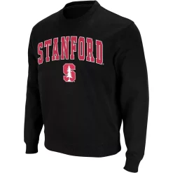 Men's Colosseum Black Stanford Cardinal Arch & Logo Crew Neck Sweatshirt -Colosseum shop 4005989 ALT2