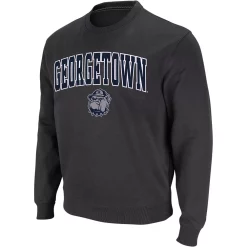 Men's Colosseum Charcoal Georgetown Hoyas Arch & Logo Crew Neck Sweatshirt -Colosseum shop 4006543 ALT2
