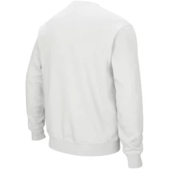 Men's Colosseum White Michigan State Spartans Arch & Logo Crew Neck Sweatshirt -Colosseum shop 4006629 ALT3