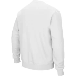Men's Colosseum White Iowa Hawkeyes Arch & Logo Crew Neck Sweatshirt -Colosseum shop 4006669 ALT3