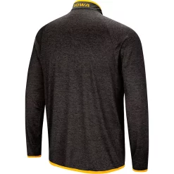 Men's Colosseum Black Iowa Hawkeyes Amnesia Quarter-Zip Pullover Jacket -Colosseum shop 4021590 ALT3