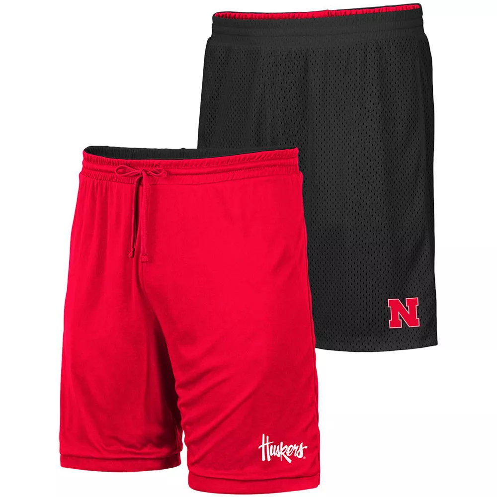 Men's Colosseum Black/Scarlet Nebraska Huskers Wiggum Reversible Shorts 2 Men's Colosseum Black/Scarlet Nebraska Huskers Wiggum Reversible Shorts - Image 2