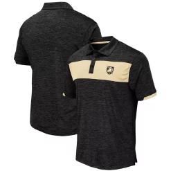 Men's Colosseum Black Army Black Knights Nelson Polo