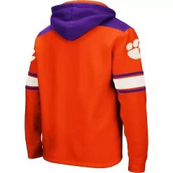 Men's Colosseum Orange Clemson Tigers 2.0 Lace-Up Hoodie -Colosseum shop 4047053 ALT3