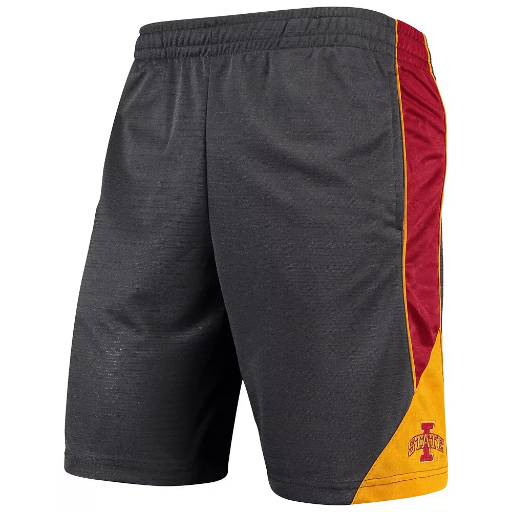Men's Colosseum Charcoal Iowa State Cyclones Turnover Team Shorts 2 Men's Colosseum Charcoal Iowa State Cyclones Turnover Team Shorts - Image 2