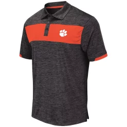 Men's Colosseum Black Clemson Tigers Nelson Polo -Colosseum shop 4059966 ALT2