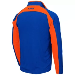 Men's Colosseum Heathered Royal Florida Gators The J. Peterman Quarter-Zip Pullover Jacket -Colosseum shop 4064862 ALT3