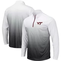 Men's Colosseum Gray Virginia Tech Hokies Magic Team Logo Quarter-Zip Jacket -Colosseum shop 4070888 ALT