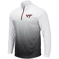 Men's Colosseum Gray Virginia Tech Hokies Magic Team Logo Quarter-Zip Jacket -Colosseum shop 4070888 ALT2
