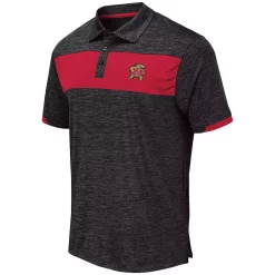 Men's Colosseum Black Maryland Terrapins Nelson Polo -Colosseum shop 4072067 ALT2
