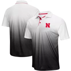 Men's Colosseum Heathered Gray Nebraska Huskers Magic Team Logo Polo