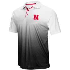 Men's Colosseum Heathered Gray Nebraska Huskers Magic Team Logo Polo -Colosseum shop 4083276 ALT2