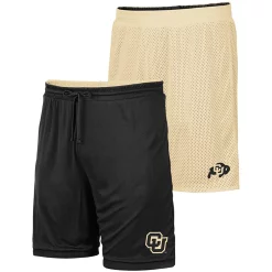 Men's Colosseum Gold/Black Colorado Buffaloes Wiggum Reversible Shorts