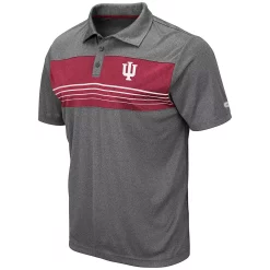 Men's Colosseum Heathered Charcoal Indiana Hoosiers Smithers Polo 5 Men's Colosseum Heathered Charcoal Indiana Hoosiers Smithers Polo -Colosseum shop 4087267 ALT2