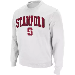 Men's Colosseum White Stanford Cardinal Arch & Logo Crew Neck Sweatshirt -Colosseum shop 4160270 ALT2