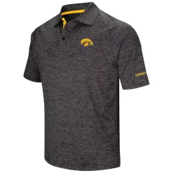 Men's Colosseum Black Iowa Hawkeyes Big & Tall Down Swing Polo -Colosseum shop 4161140 ALT2
