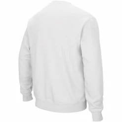 Men's Colosseum White Arkansas Razorbacks Arch & Logo Crew Neck Sweatshirt -Colosseum shop 4169571 ALT3
