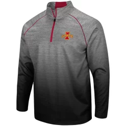 Men's Colosseum Heathered Gray Iowa State Cyclones Sitwell Sublimated Quarter-Zip Pullover Jacket -Colosseum shop 4184250 ALT2