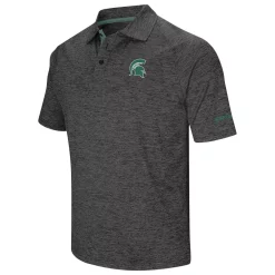 Men's Colosseum Black Michigan State Spartans Big & Tall Down Swing Polo -Colosseum shop 4368314 ALT2