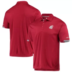 Men's Colosseum Crimson Washington State Cougars Santry Polo -Colosseum shop 4564369 ALT
