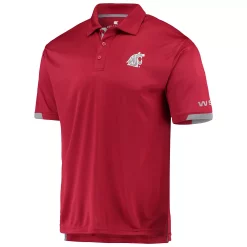 Men's Colosseum Crimson Washington State Cougars Santry Polo -Colosseum shop 4564369 ALT2