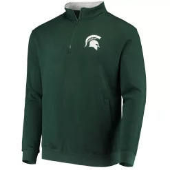 Men's Colosseum Green Michigan State Spartans Tortugas Logo Quarter-Zip Jacket -Colosseum shop 4608971 ALT2