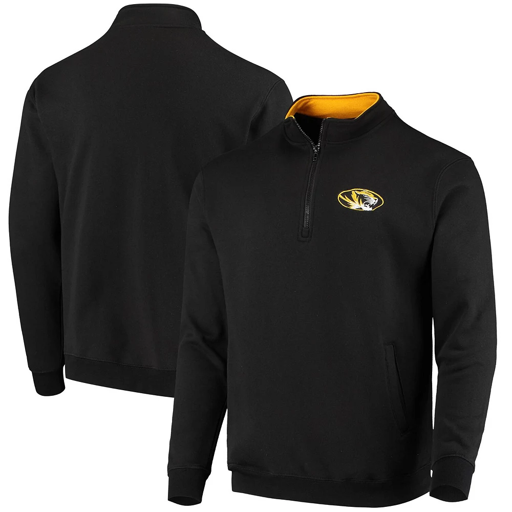 Men's Colosseum Black Missouri Tigers Tortugas Logo Quarter-Zip Jacket 2 Men's Colosseum Black Missouri Tigers Tortugas Logo Quarter-Zip Jacket - Image 2