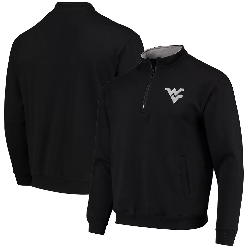 Men's Colosseum Black West Virginia Mountaineers Tortugas Logo Quarter-Zip Jacket 1 Men's Colosseum Black West Virginia Mountaineers Tortugas Logo Quarter-Zip Jacket