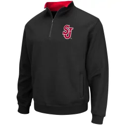 Men's Colosseum Black St. Johns Red Storm Tortugas Logo Quarter-Zip Pullover Jacket 5 Men's Colosseum Black St. Johns Red Storm Tortugas Logo Quarter-Zip Pullover Jacket -Colosseum shop 4609838 ALT2