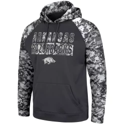 Men's Colosseum Charcoal Arkansas Razorbacks OHT Military Appreciation Digi Camo Big & Tall Pullover Hoodie -Colosseum shop 4610771 ALT2