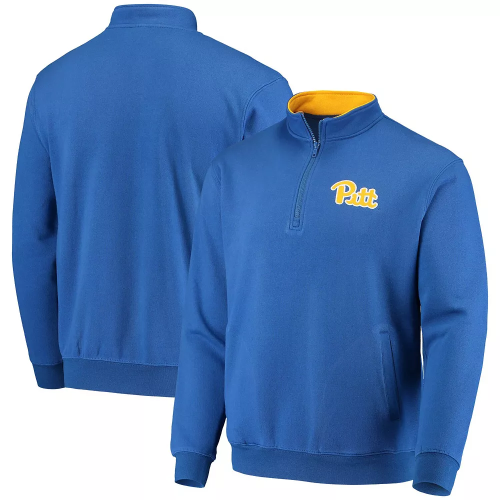 Men's Colosseum Royal Pitt Panthers Tortugas Logo Quarter-Zip Jacket 1 Men's Colosseum Royal Pitt Panthers Tortugas Logo Quarter-Zip Jacket
