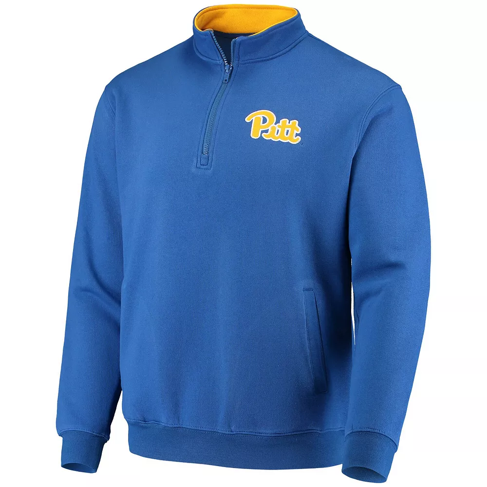 Men's Colosseum Royal Pitt Panthers Tortugas Logo Quarter-Zip Jacket 3 Men's Colosseum Royal Pitt Panthers Tortugas Logo Quarter-Zip Jacket - Image 3