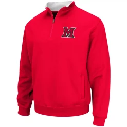Men's Colosseum Red Miami University RedHawks Tortugas Logo Quarter-Zip Jacket -Colosseum shop 4611537 ALT2