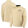 Men's Colosseum Gold Purdue Boilermakers Tortugas Logo Quarter-Zip Jacket