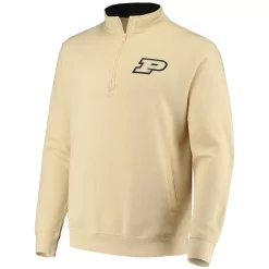 Men's Colosseum Gold Purdue Boilermakers Tortugas Logo Quarter-Zip Jacket -Colosseum shop 4611619 ALT2
